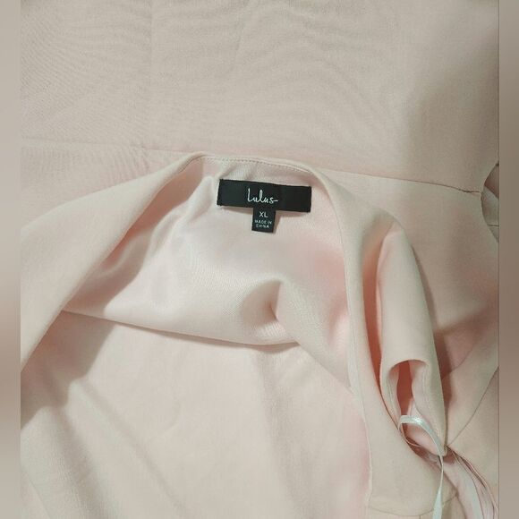 Lulu’s What About Tonight Light Pink One-Shoulder Bodycon Mini Dress size XL - Picture 6 of 7